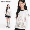 Девочки футболка с длинным рукавом BARRY BANNY с вставками и принтом панды