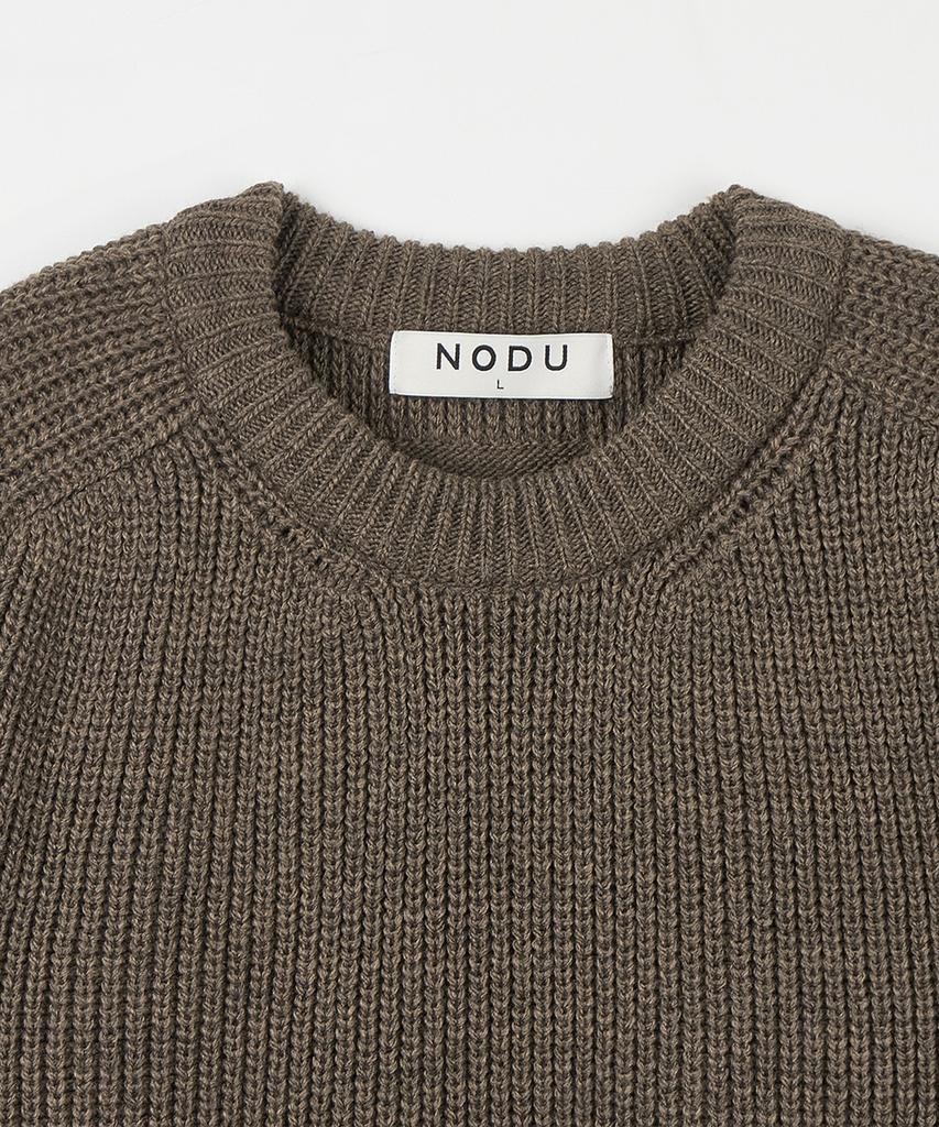 NODU Saddle Hazzi Essential Raglan Knit [Brown]