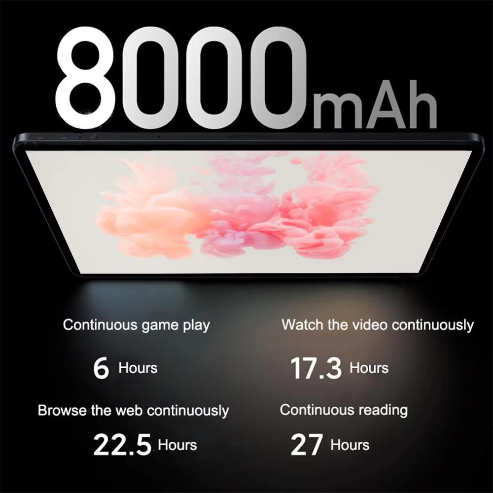 11-дюймовый Android 13.0 8000 мАч 8 ГБ ОЗУ 512 ГБ ПЗУ Две SIM-карты 4G LTE WiFi 2.4/5G Type-C Планшеты