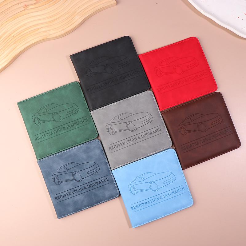 PU кожаный держатель для страховки автомобиля, чехол для водительских прав, сумка для хранения автодокументов, держатель для кредитных карт, чехол-кошелек