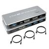 4 in 5 out dp kvm - gray