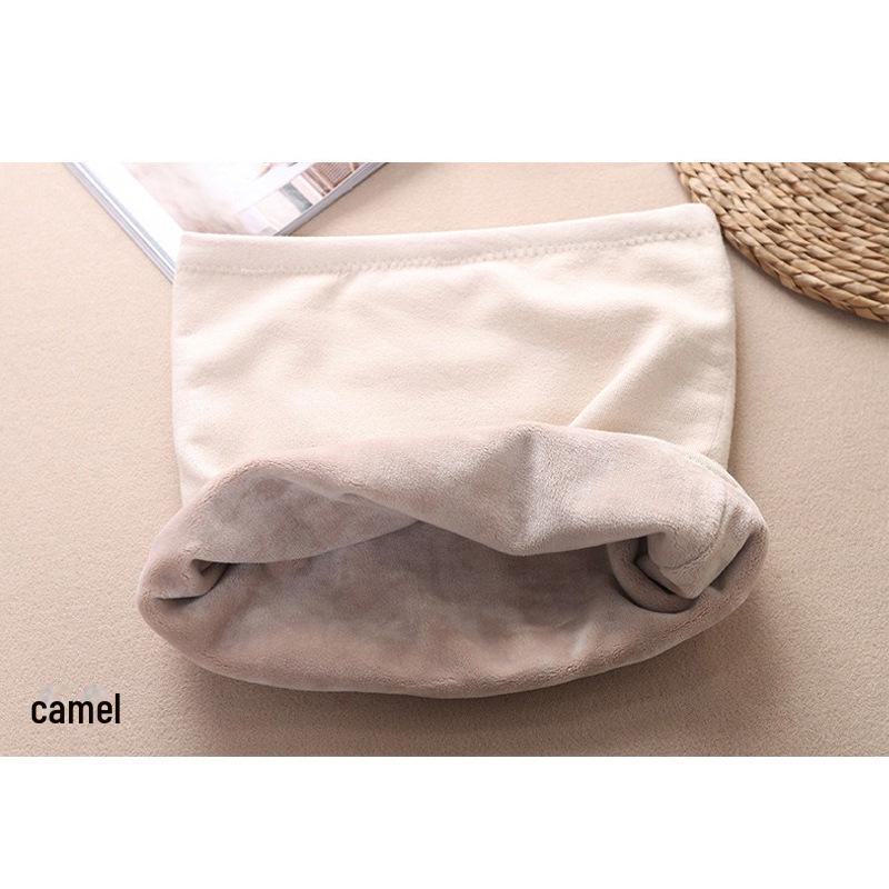 Унисекс утолщенный бархатный пояс для защиты талии - зимний трикотажный хлопок для защиты от холода для дополнительного тепла