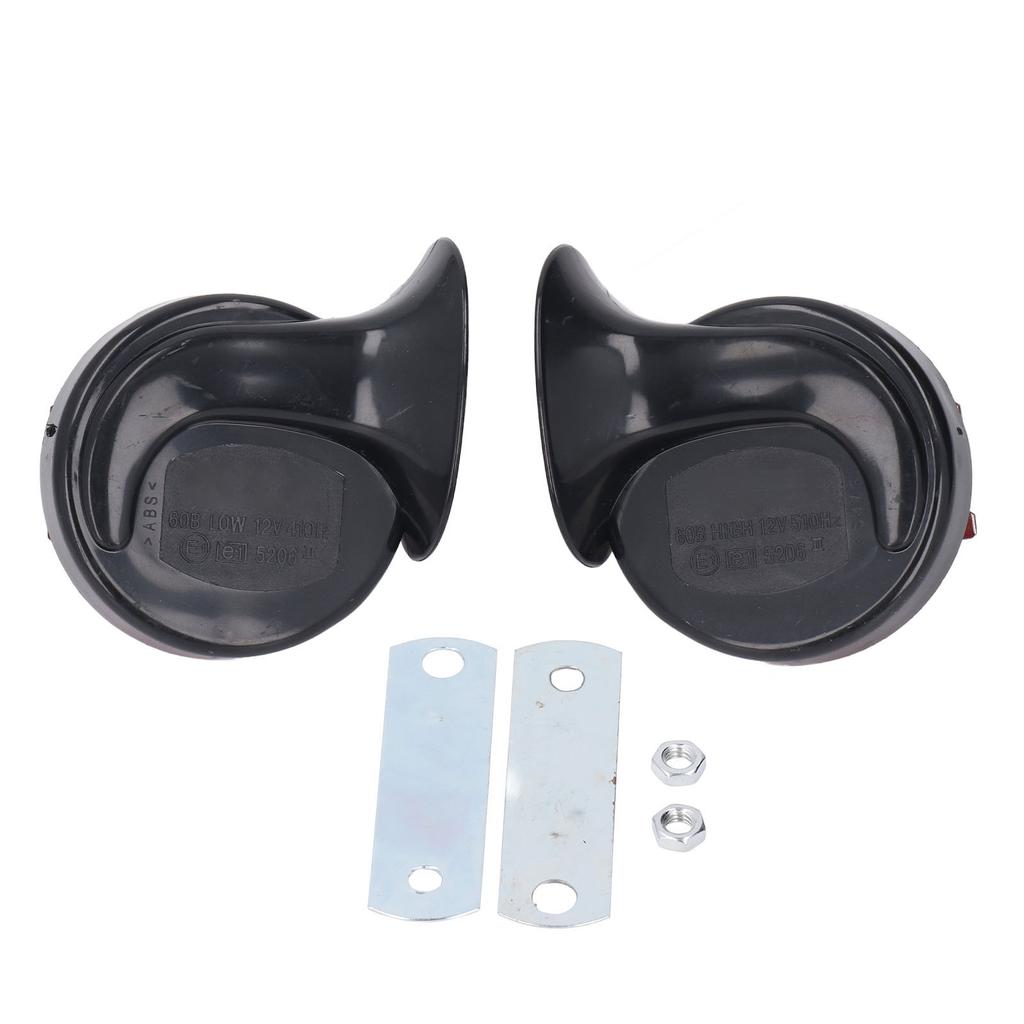 Pair of DC 12V Car Horn Kit Waterproof Super Loud 130db Air Electric Snail Horn for Truck Car