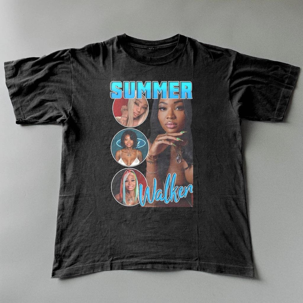 RARE! Summer Walker Black Cotton Shirt Full size S-5XL CL544