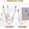 3pcs/set Metal Construction Hooping Aid Set Rose Gold Color Embroidery Hoop Set  For Cuffs