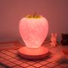 Клубничный ночник с регулируемой яркостью, без мерцания, USB аккумуляторная креативная светодиодная прикроватная лампа, украшение для рабочего стола