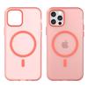 For iPhone 12 Pro 6.1 inch/12 6.1 inch Translucent Matte Cover TPU+PC Phone Case Compatible with MagSafe