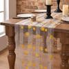 3D Embroidery Tulle Table Runner Romantic Gauze Table Flag Floral Tablecloth  Photography Prop