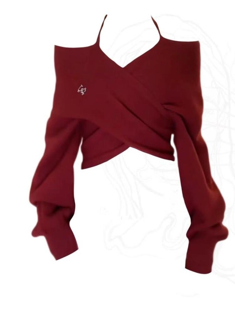 Рождественский свитер в стиле ретро, весенний сексуальный свитер Joker больших размеров для женщин, дизайнерский сладкий и пряный пуловер.