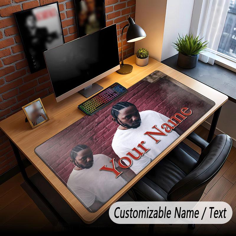 Custom Name Extended Mouse Pad,Kendrick Lamar Gaming Desk Mat For Home Office Desktop Decor