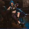 Костюм для косплея на Хэллоуин LOL Coswear League Of Legends Битва двух городов Джинкс Костюм для косплея Игра Аниме Игра Кос