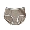 Women's Oversized Elastic Simple English Seamless Nude Botanical Printed Panties