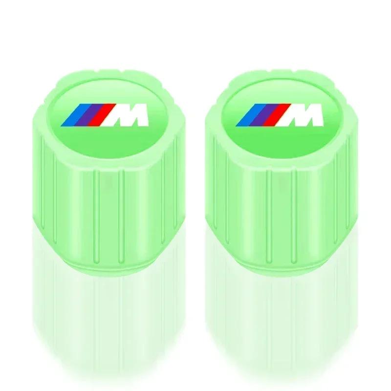 YKRC8 2025 For Bmw Mini 4Pcs Luminous Car Tire Valve Caps Badge Emblem Styling For MINI Cooper Fridge One S F56 R57 R58 R60 JCW Countr