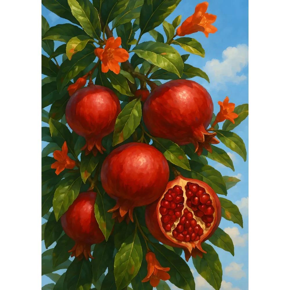 Fruit Orchard Posters Olive Branch Peach Tree Ripe Kiwi Fruit Modern Prints Canvas Painting Wall Picture Home Living Room Decor