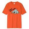 I Need More Sleep Lazy Koala Funny Printing Male T Shirt Comfortable T-Shirts Summer Cotton Clothing Loose Clothes Man