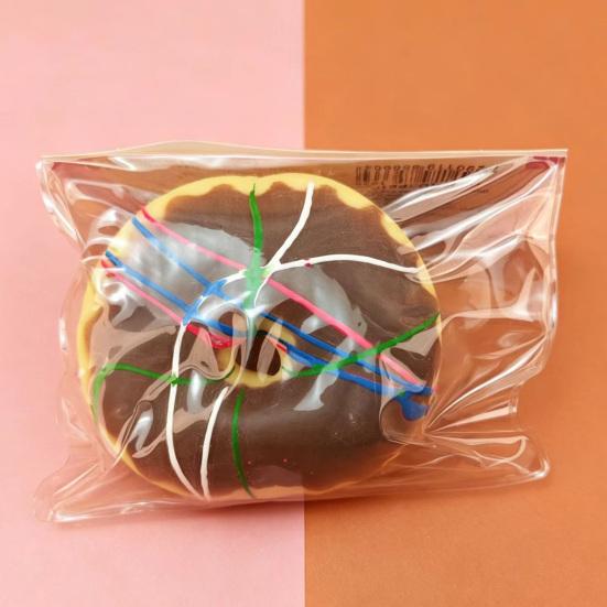 Simulated Donut Squeeze Toy Soft Stretchy Doughnut Decompression Toy Stress Relief