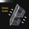 Disposable Double-Compartment Plastic Food Containers