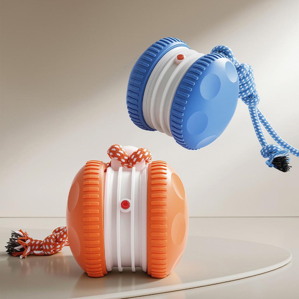 Automatic Electric Rolling Ball with Rope Pet Ball 2 Modes Rechargeable To Keep Them Busy Suitable for Small and Medium Breeds
