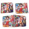 Аниме One Piece Кошелек из ПУ для Женщин Мужчин Мультяшные Фигурки Зоро Луффи Эйса Кошелек Складывающийся Держатель для Карт Детский Взрослый Игрушка Подарок