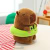 Animal Simulation Capybara Toy With Backpack Stuffed Capybara Doll  Christmas