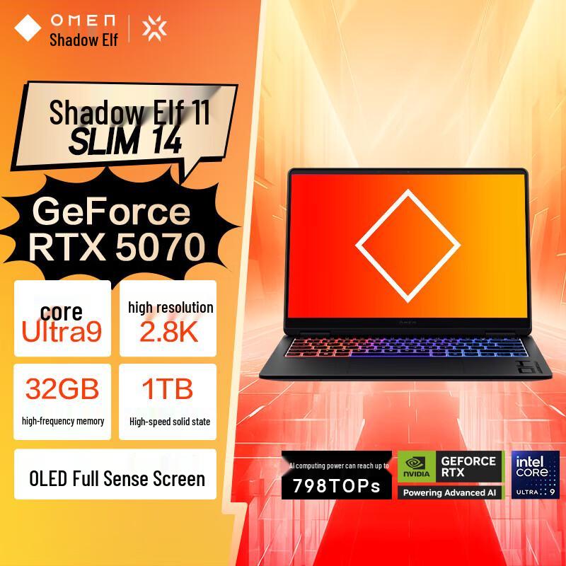 HP Игровой ноутбук Omen Slim AI (Китайская версия)