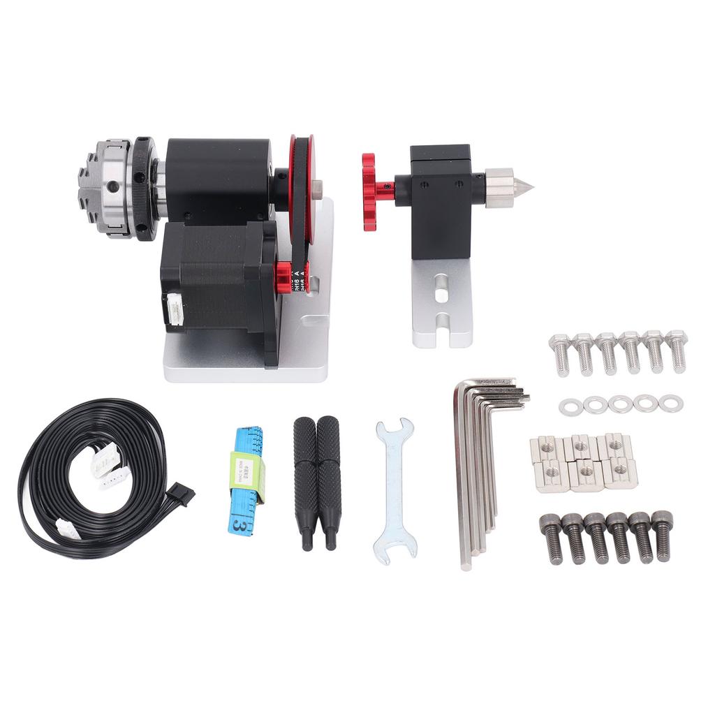 Комплект поворотного модуля ЧПУ 4:1 Передаточное отношение ремня 4?60-мм патрон 4-осевой вращающийся модуль для TTC450 и