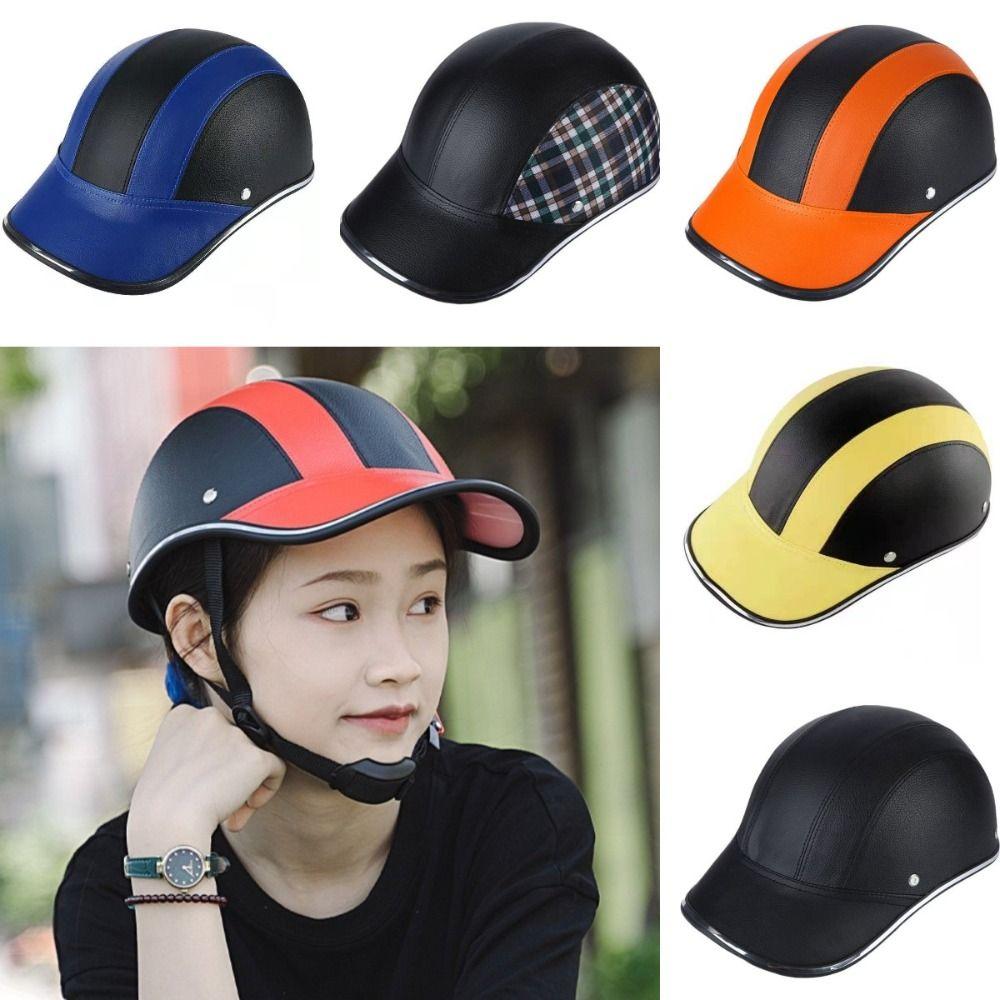 Safety Bicycle Helmet Baseball Cap Style Bike Hard Hat Light Motorcycle Half Helmet MTB