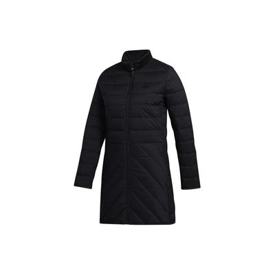 Однотонный спортивный пуховик с воротником-стойкой, повседневный, с длинным рукавом, женская куртка, черный цвет FS6483