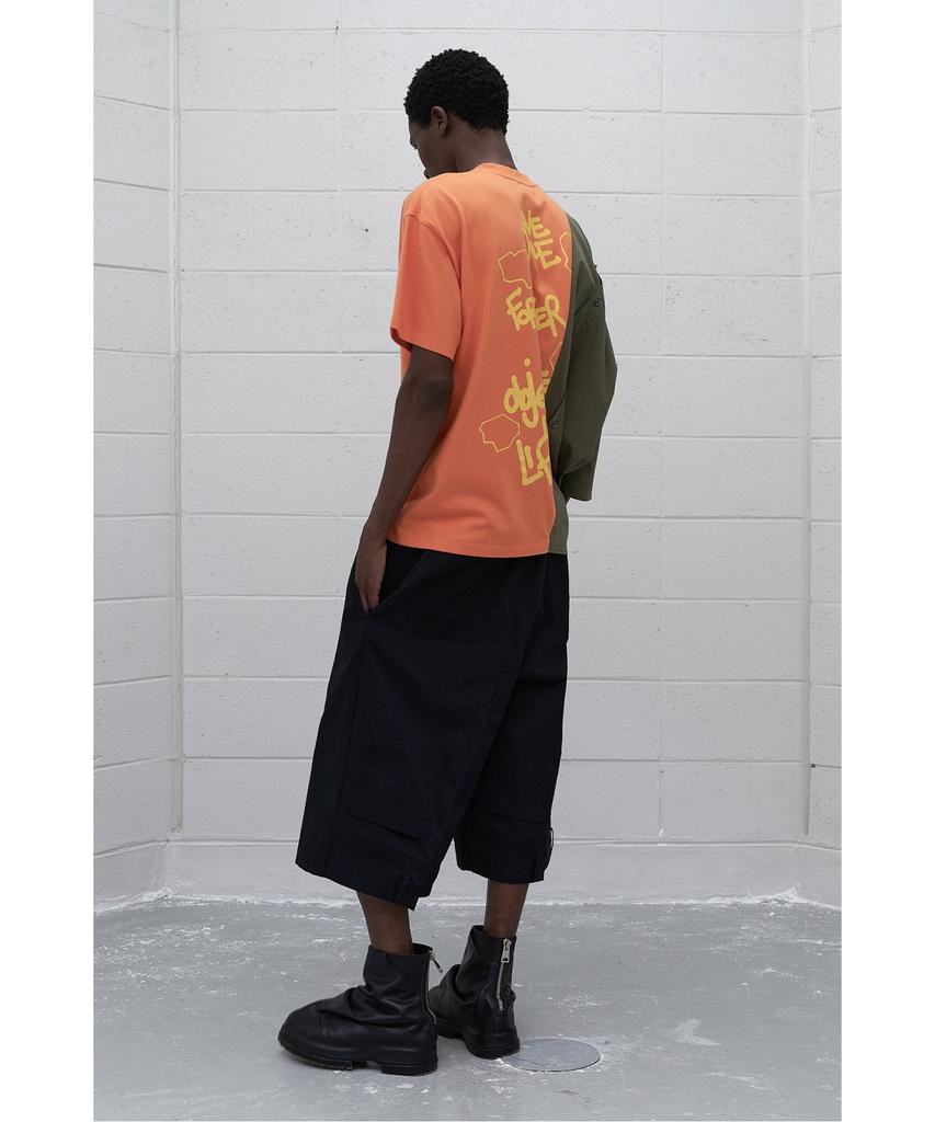 RECODE (Re;Code × Objects Iv Life By Daniel Arsham) Half Fabric Mixed Top R0Tax25220Whx