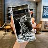 Чехол для телефона Google Pixel 9 8 7 6 9A 8A 7A 6A 5 4 5A 4A 3A Pro XL Мягкий прозрачный ТПУ Прозрачная крышка Японское искусство самураев