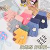Winter Gloves Boys and Girls Knitted Gloves Thickened Cold-proof Rabbit Velvet Warm Gloves Baby Cartoon Gloves