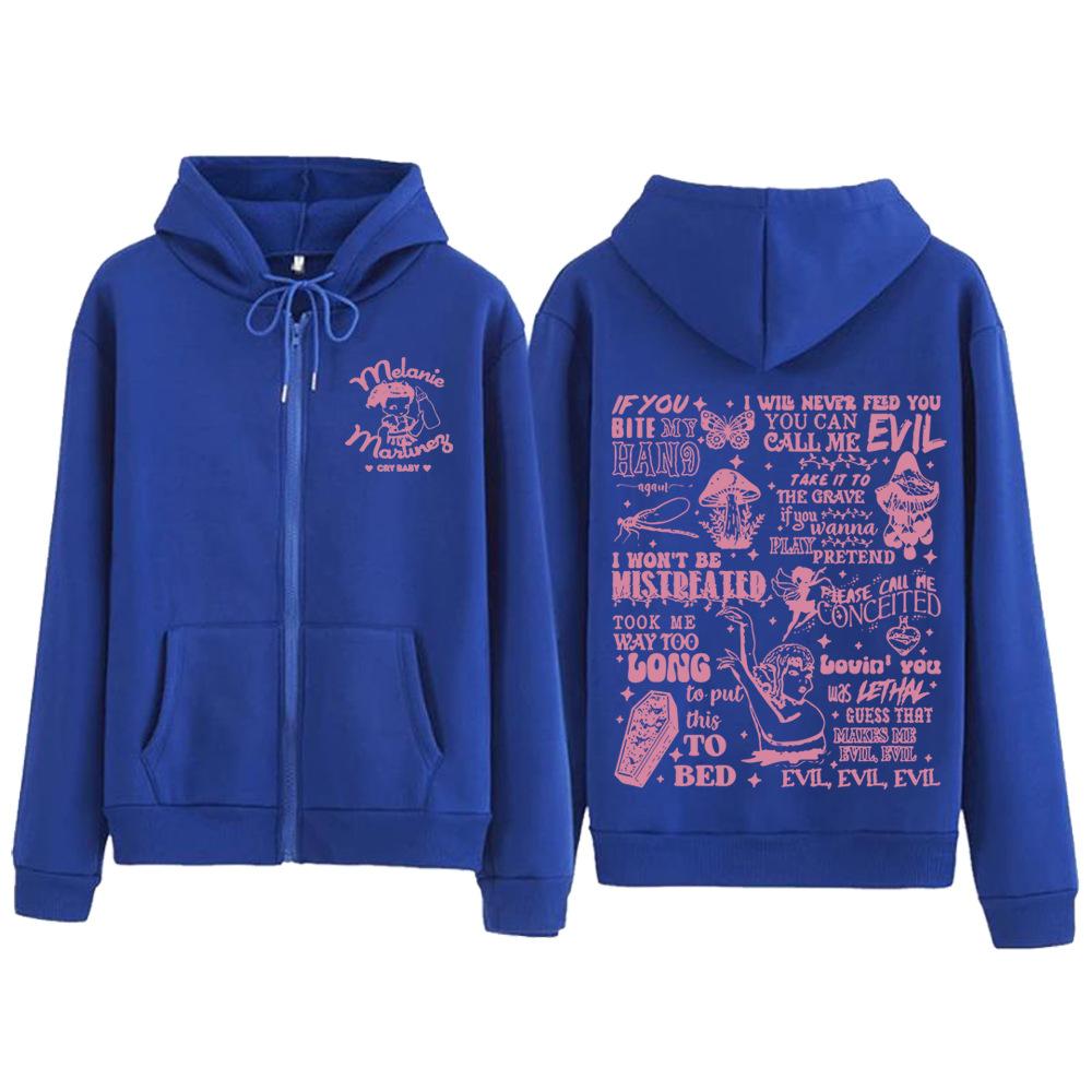 Crying Baby Melanie Martinez Trilogy Tour Album Мужские и женские толстовки с капюшоном на молнии