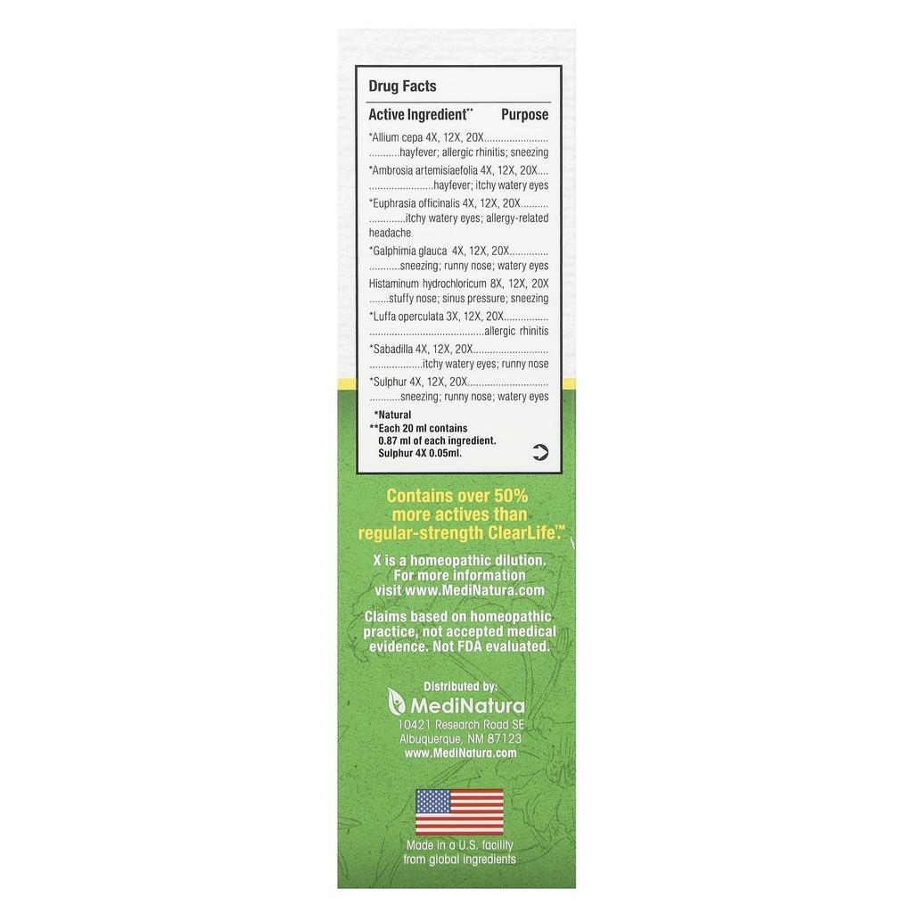 Clearlife™, Allergy Nasal Spray, Extra Strength, 20 Ml (0.68 Fl Oz)