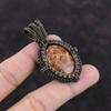 Sunstone Pendant Copper Wire Wrapped Pendant Sunstone Gemstone Jewelry Elegant Pendant Copper Wire Jewelry Gift For Sister Handmade Pendant