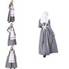 M-xxl Medieval Nurse Costume Unique Colorful Design Ideal For Halloween And Cosplay