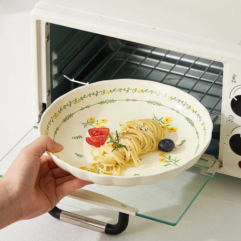 Shangxingzhishi Spring Blossom 43-Piece Underglaze Ceramic Dinnerware Set