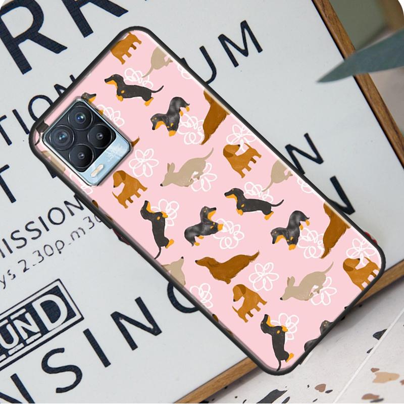 Dachshund Teckel Dackel Dog Case For Realme 8 Pro 8i GT Master GT Neo 2 C21 Back Cover For OnePlus Nord 2 8T 9R 9 Pro
