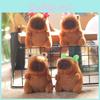 Lovely Capybara Plush Doll Keychain Fluffy Soft Toy Cute Accessory In Various Colors