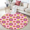 The Simpsons Round Area Rug,Carpet Rug for Living Room Bedroom Sofa Playroom Decor,Non-slip Floor Mat