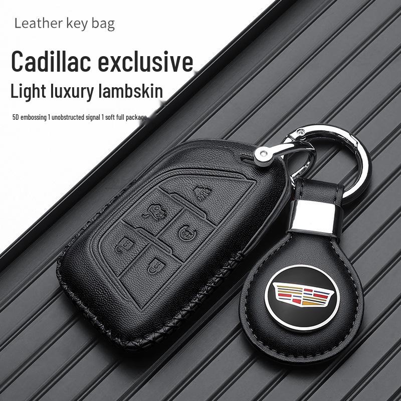 Премиальный чехол для ключей Cadillac: Модели XT4, CT5, XT5, CT6, CT4, XT6, GT4 - Полная защитная оболочка