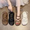 With Skirt Sandals Women's Summer New Versatile Fashion Retro Comfortable Casual Platform Beach Shoes