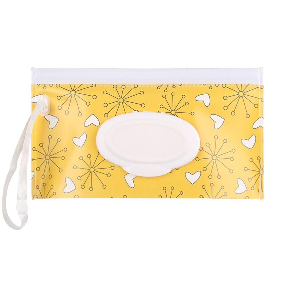 EVA Baby Wet Wipe Pouch Симпатичная застежка-липучка Многоразовая сумка для влажных салфеток Коробка для салфеток с откидной крышкой Многоразовая сумка для влажных салфеток Полезная коробка для салфеток