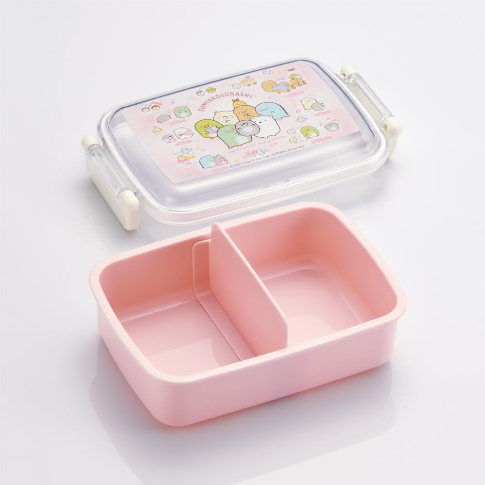 Skater Lunch Single Sumikkogurashi House Made in Japan Kids' Box, Tier, 450ml, Dome-Shaped, Mole's Design, Antibacterial, (RBF3ANAG-A)