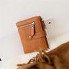 Корейский модный женский короткий кошелек из искусственной кожи, многофункциональный кошелек для монет, держатель для карт
