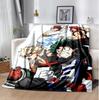 Hero Academia Flannel Blanket Soft Warm All-Season Throw, Design for Camping, Car Travel, Hiking Sofa, Bed, Office Perfect Gift for Parties
