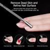 3pcs Steel Cuticle Pusher Manicure Set, Nail Gap Cleaner for Gel Polish Removal, Portable Travel & Gift