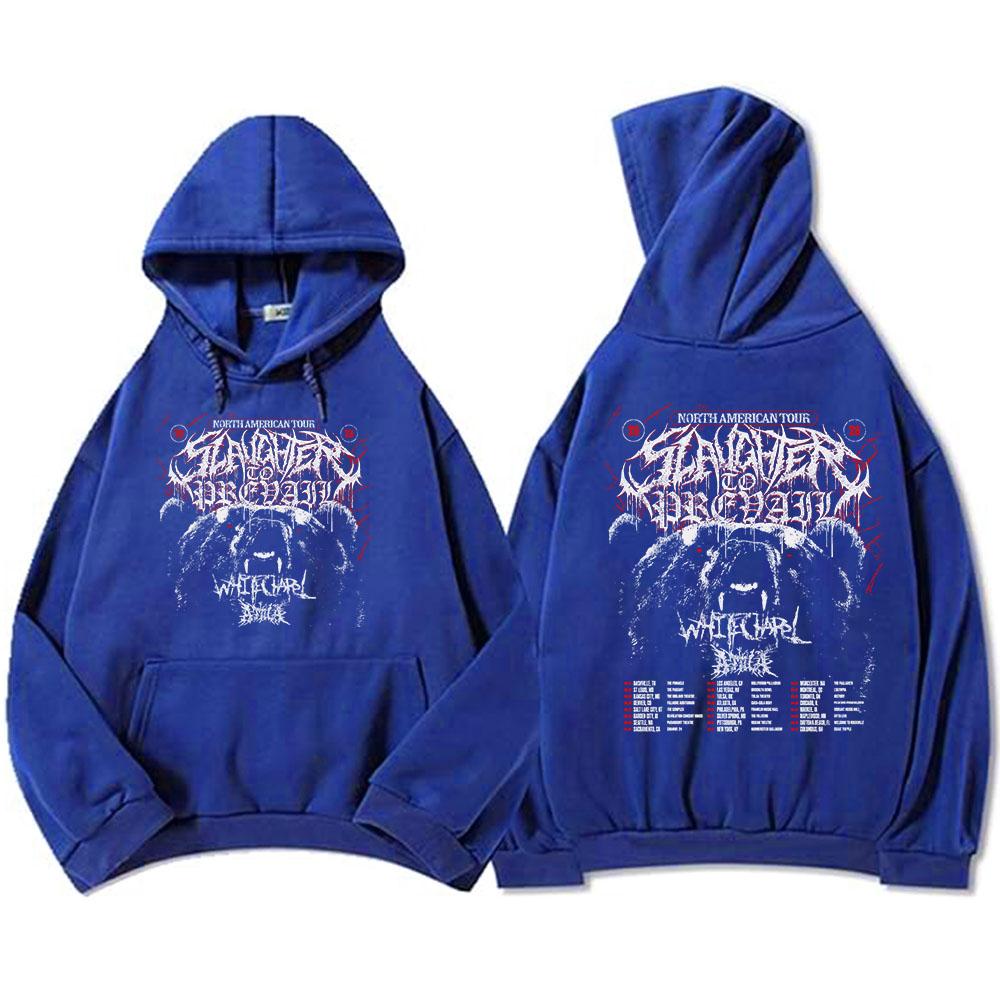 Худи Grizzly Winter Tour 2026, толстовки с графикой группы SLAUGHTER TO PREVAIL, тяжелая метал-уличная одежда, одежда унисекс