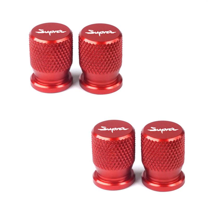 WNIS1 4pcs Car Wheel Tire Valve Caps for Toyota Supra mk3 mk4 accessories Aluminum Airtight Covers Badge Emblem