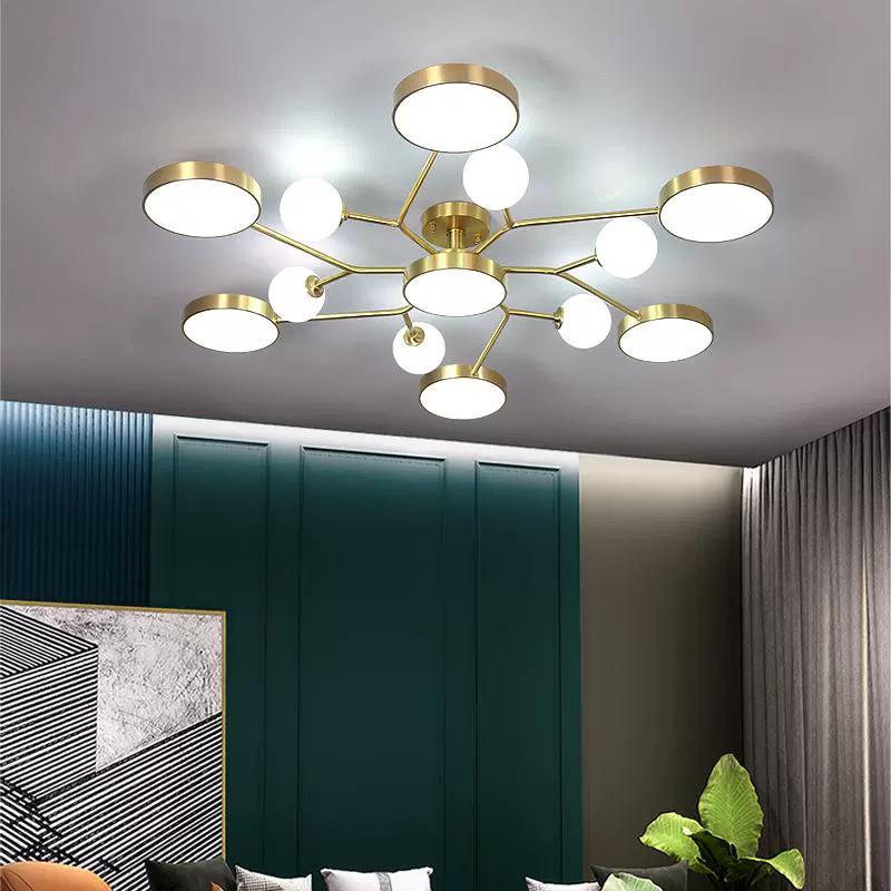 Потолочный светильник для гостиной, Современная и простая бытовая лампа «Волшебный боб»