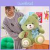 Bow Teddy Beret Bear Plush Doll Childrens Birthday Gift Souvenir Home Decoration